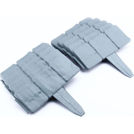 10 Bordures de Jardin en Plastique Imitation Pierre pour Pelouse et Aménagement Paysager (1/5)
