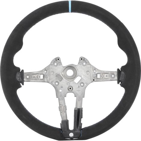 Volant en daim entièrement mis à niveau pour M Performance, à rayures bleues, adapté aux F20 F22 F30 F32 M2 M3 M4 (1/5)