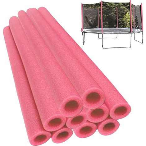 10 foam tubes, foam pole covers for trampolines, protective covers for trampolines, foam sleeves for trampolines, accessories for outdoor trampolines (1/5)
