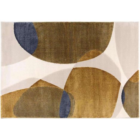VIVARAISE - Tapis Vivaraise Léa - Tapis jacquard polyester 280 x 390 cm, couleur Thym (1/4)
