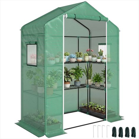 SunJet Serre de jardin, serre horticole, 140x73x190 cm - Réf. QYZIATV4RHET (1/5)