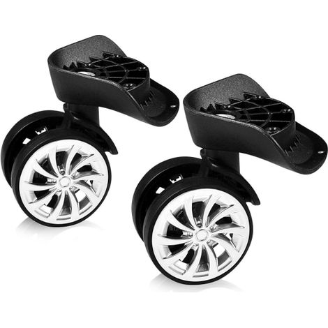 KLVGTIFS PU - Roues pivotantes pour valise, roues pivotantes universelles, interrupteur pour valise
