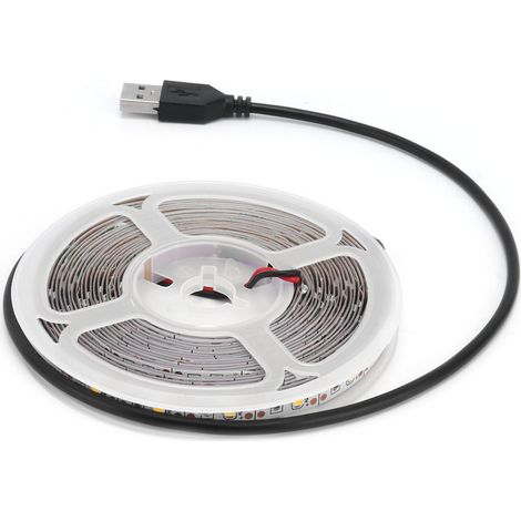 Ruban LED 5V USB 5m - Éclairage d'ambiance avec adhésif puissant pour chambre, cuisine et décoration intérieure (1/5)