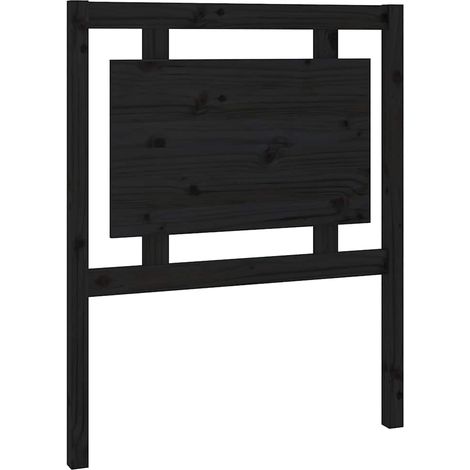 Maison Exclusive - Cabecero de cama madera maciza de pino negro 8 (1/5)