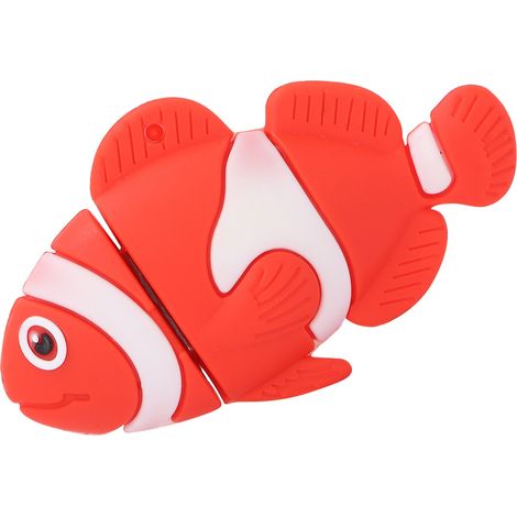 Clé USB 16GB Design Poisson-Clown Haute Vitesse pour Stockage de Fichiers