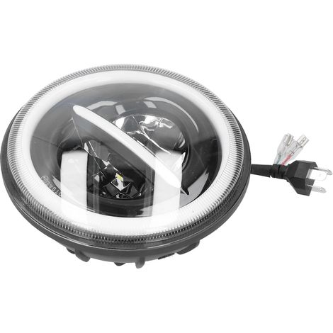 7in 200W Phare Avant 20000LM Puissant Lampe Ronde IP67 Étanche pour Auto et Moto (1/5)