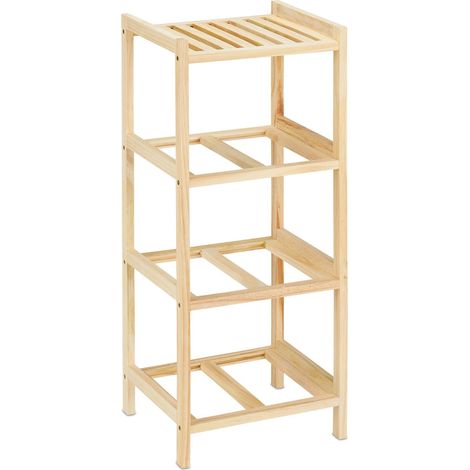 Scaffale portaoggetti multiuso per bagno 65 x 28 x 25,5 cm pratico con 3 cesti in legno bianco 130010736