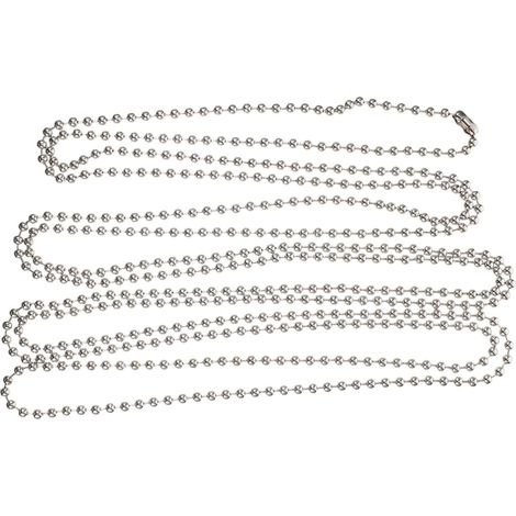 Chaîne métallique de 25 m pour stores enrouleurs, billes rechange en acier inoxydable 3 mm, (1/5)