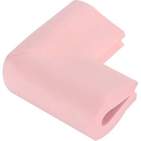 Lot de 10 protections d'angle anti-collision en forme de U pour meubles en verre et tables, idéales pour les bébés et les enfants. Dimensions : 6 x 6 x 3,5 cm, épaisseur : 1,2 cm. Couleur : rose. (1/5)