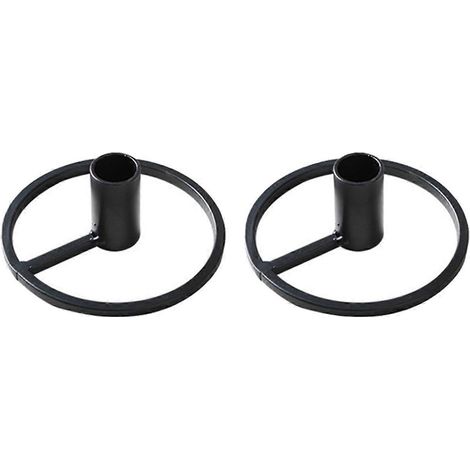 Porte-bougies géométriques en métal pour centres de table et décorations-- (1/5)