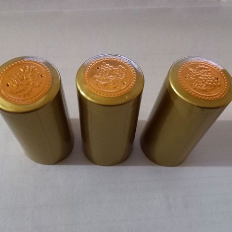 Capsules thermorétractables PVC 30mm/1,18" pour bouteilles de vin, 100 pièces Film protecteur supérieur, 3 couleurs disponibles (1/4)