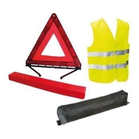 SHOT CASE - Ensemble Triangle signalisation + Veste sécurité