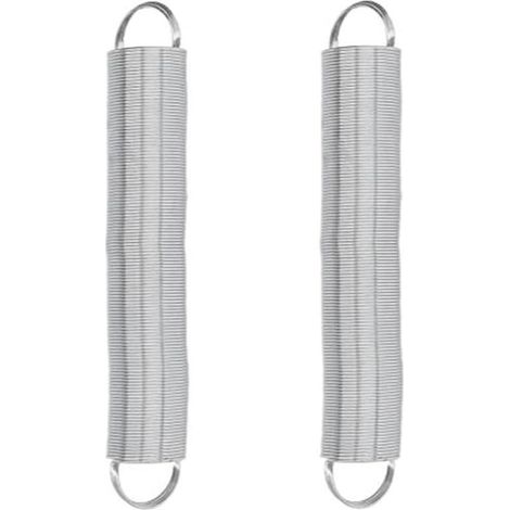 Lot de 2 grilles de clôture électrique à ressort pour bétail, bétail, mouton, chevaux, porcs, sécurité de la ferme, argenté (1/5)