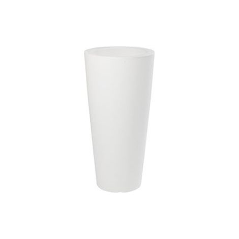 VASO TONDO ALTO 70CM BIANCO OTTICO