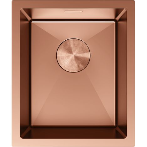 Mexen Trixo fregadero de acero inoxidable 1-cubeta 370 x 440 mm, cobre - 6412371000-65 (1/5)
