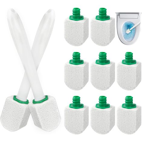 Pierre Ponce Brosse Toilettes WC, 10 Recharges de Nettoyage Ponce (1/5)