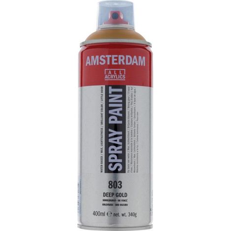 Bombe de peinture Amsterdam 400 ml or foncé (1/2)