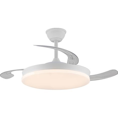 Ventilador Techo Aspas Rectrac Milky 45w Blanco CRISTALRECORD (1/5)