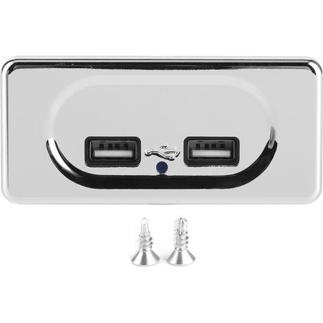 Prise chargeur USB double 3.1A avec voyant LED pour camping-car 12/24V remplacement (1/5)