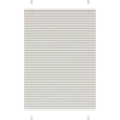 Plissee Hellgrau 95x150 cm Stoffbreite 94,4 cm Polyester