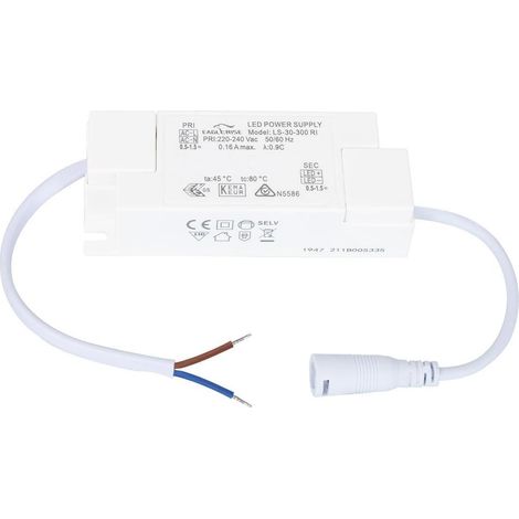 Driver EAGLERISE 220-240V No Flicker Salida 67-100V 300mA 30W LS-30-300RI 30 W (1/2)
