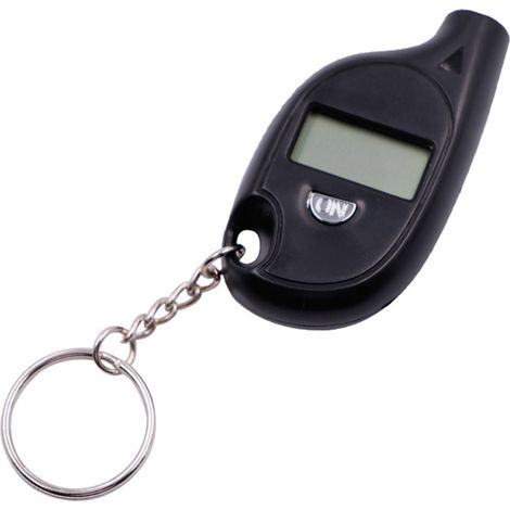 Manomètre numérique de pression des pneus, 4 unités, écran LCD, pour voitures, motos et vélos, haute précision, mini porte-clés