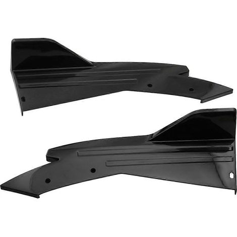 48 cm Heckstoßstangenschutz Canards Splitter Seitenschweller Schwarz--