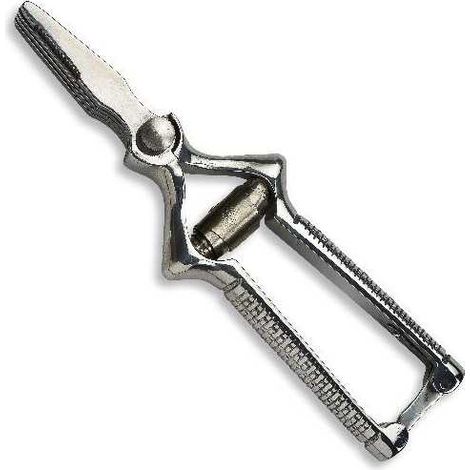 Masticatore Lama Curva Inox da 18 cm per Impasti e Lavorazioni Alimentari