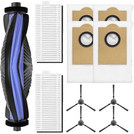 Kit de rechange pour brosse rotative M5 Pro M5 Max M5 : filtre, sac à poussière, brosses latérales nylon, filtres charbon actif et accessoires (1/5)