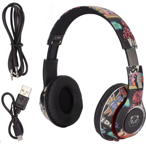 Casque Gaming Bluetooth avec LED Colorées, Audio HiFi 20Hz-20KHz, Faible Consommation, Sans Fil, Noir (1/5)