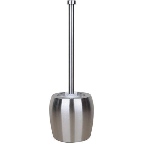 CCYKXA Toilet Brush, Stainless Steel Toilet Brush with Thick Double Layer Base Set, 360 Degree Cleaning, Creative Design (White) (1/5)
