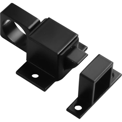 Tür- und Fensterriegel mit automatischer Verriegelung, 5-teiliges Set mit Aluminiumlegierung (schwarz) (1/5)