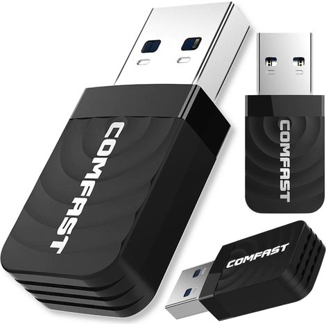 Scheda di rete Wi-Fi USB 3.0 Dual Band 2.4GHz 5.8GHz Mini adattatore CA (1/5)
