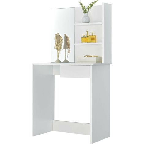 Tocador moderno con estantes grandes y espejo modernhome (1/5)