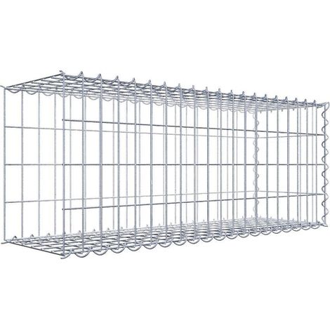 Gabiondeco - Gabion - Element de prolongation en longueur 100 cm x 40 cm x 30 cm (L x H x P). maille 5 x 10 cm. Spirale. Avert.: il manque une grille - Made in Germany (1/5)