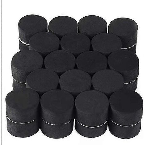 Pieds invisibles pour pots de fleurs, lot de 48 - Rehausseurs noirs invisibles pour pots de fleurs - Antidérapants avec de puissants adhésifs pour pots de taille moyenne et grande (1/4)
