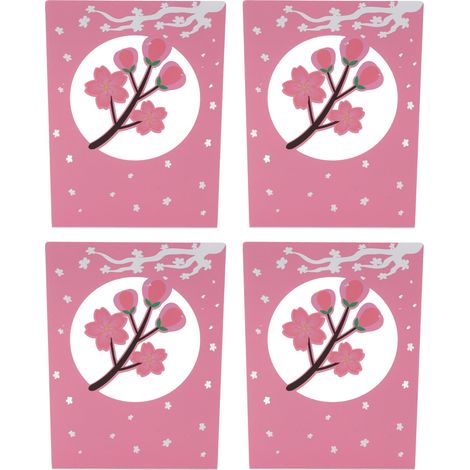Lot de 4 serre-livres métalliques antidérapants, design unique et exquis, portable et robuste, décoration de bureau fleurs de cerisier (1/5)