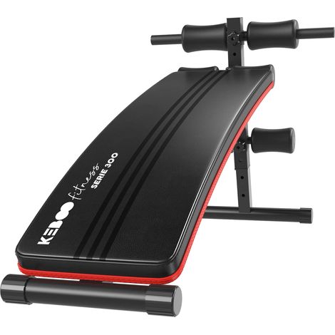 Banc de musculation abdo 5 positions – Dimensions 145x47x70 cm – Acier, PVC, mousse – Supporte jusqu'à 100 kg – Keboo (1/5)