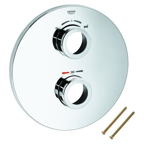 GROHE Rosette 49012, für Grohtherm Special Wannenthermostat Fertigmontageset, chrom (1/3)