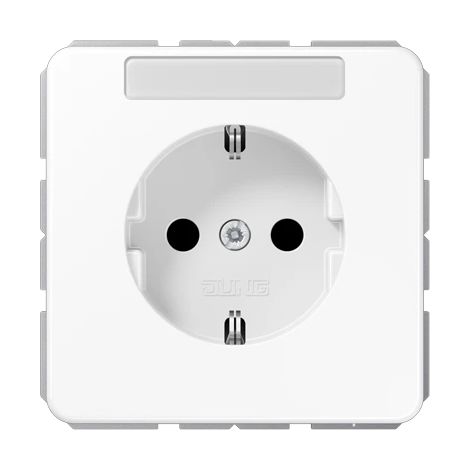 Jung CD1520NAWW SCHUKO Steckdose mit Schriftf.
