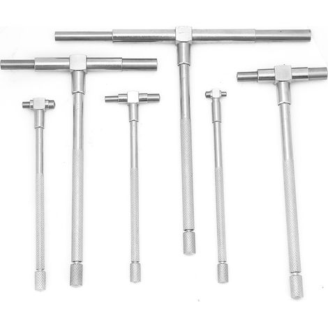 Jeu de 6 micromètres télescopiques réglables pour diamètre intérieur, de 8 à 150 mm (1/4)