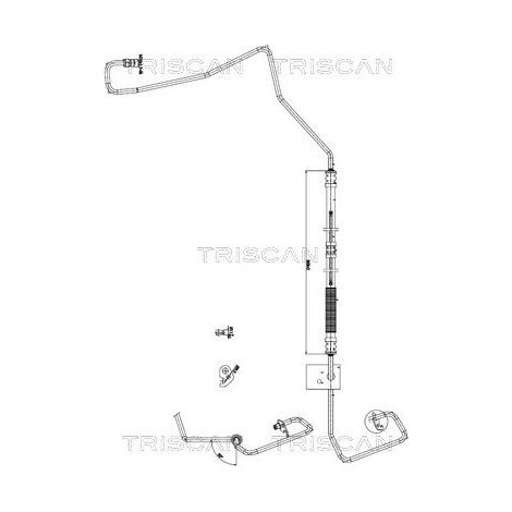 Tuyau hydraulique, direction TRISCAN 8516 16028 FORD 1140147 1145726 1151151