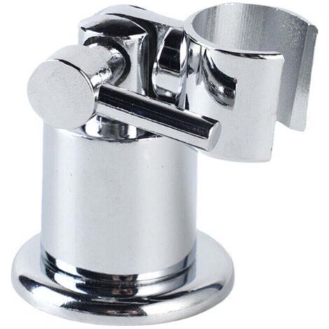 Support De Pomme Douche, Support Douche Réglable 180 Degrés, Support Pomme De Douche À Main Métal Chromé Avec Vis Pour Une Installation Facile Idéal Pour Les Salles De Bains Solide Et Durable (1/3)