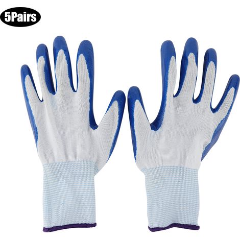 5 paires gants jardinage résistants antidérapants et respirants pour plantation (1/5)