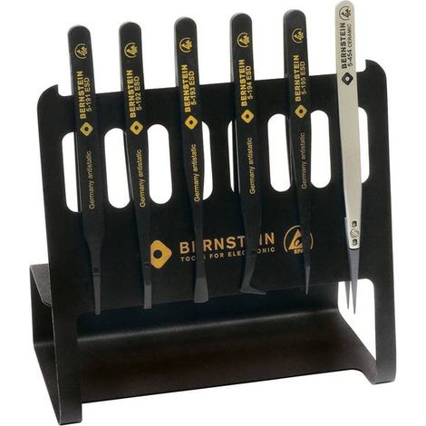 BERNSTEIN Tools for Electronics 5-190 V Kit pinzette 6 parti 150 mm