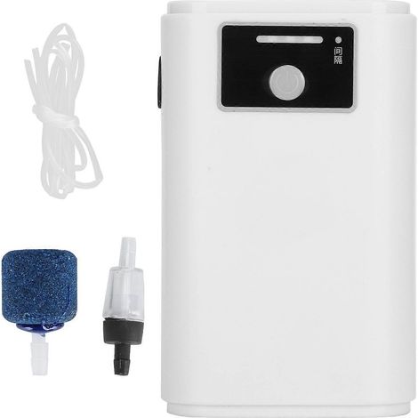 Pompe à air silencieuse pour aquarium avec clapet anti-retour et tête de lavage (ZYN12 à deux trous) (1/3)