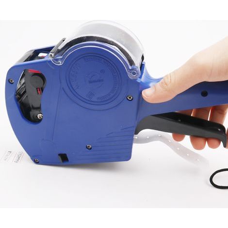 MX-5500EOS 8-stelliger Preisauszeichnungsdrucker, Preisauszeichnungsgerät mit Etiketten- und Tintenrollen für Büros, Geschäfte und Supermärkte – Blau (1/5)