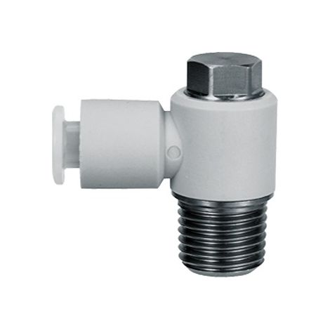 Raccord coudé SMC KG vers M5 x 0.8 Enfichable 6 mm ( Prix pour Sachet de 2 )