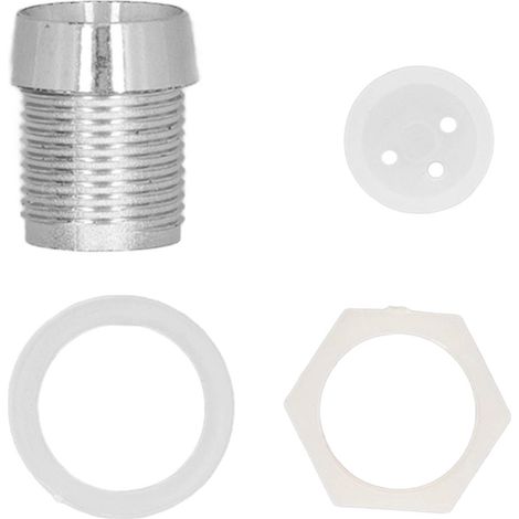 Porte-ampoule LED chromé 8mm argenté, lot de 100 avec cache, douille pour diode électroluminescente, accessoire d'éclairage décoratif. (1/5)