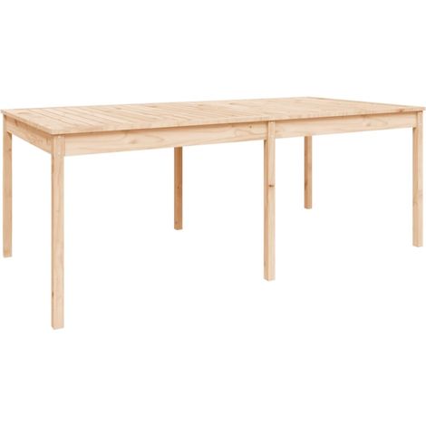 Table de jardin 203,5x100x76 bois massif de pin (1/5)